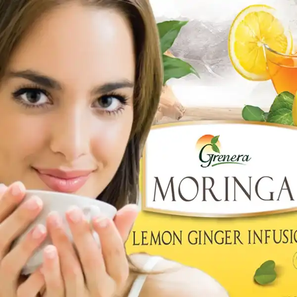Grenera - filteres citromos-gyömbéres Moringa tea | BIO VEGÁN